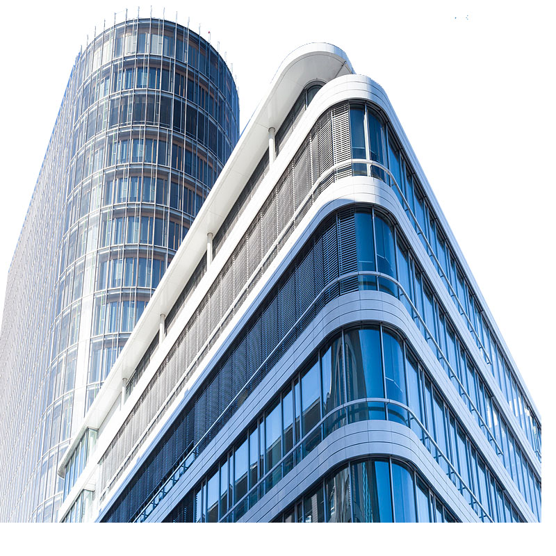 As divisórias de vidro e vidro da vitrine são todas envidraçadas estéticas e não estruturais.