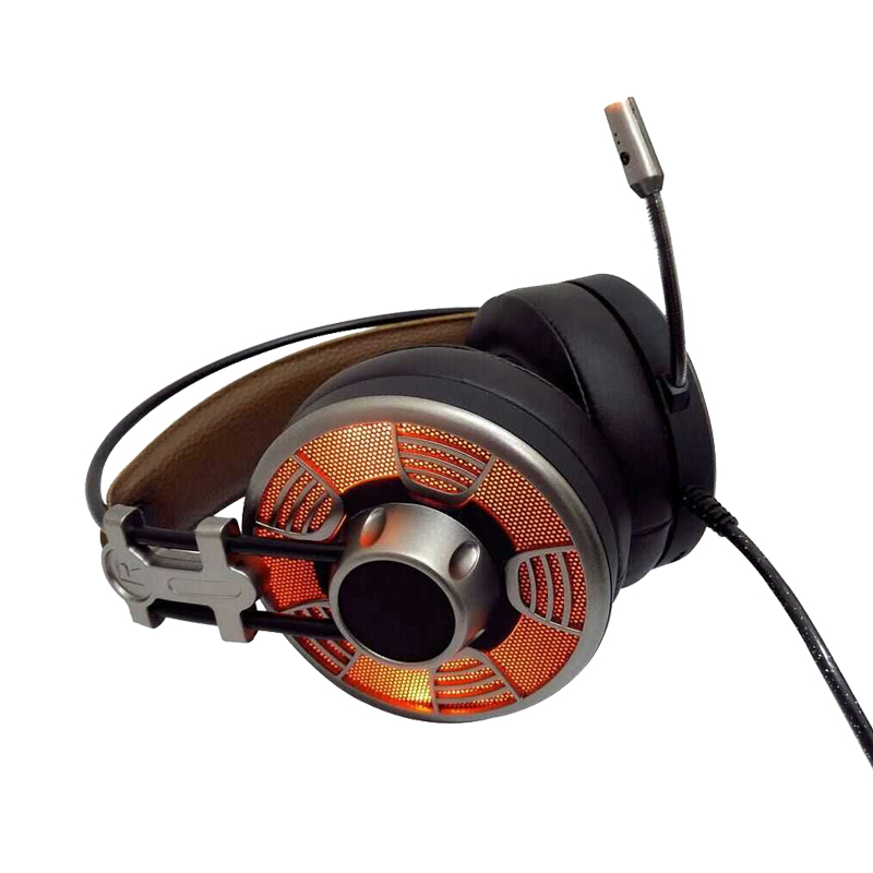 Driver de 50 mm sobre fone de ouvido de jogos 7.1 com som surround para PS4, PC, XBOX ONE