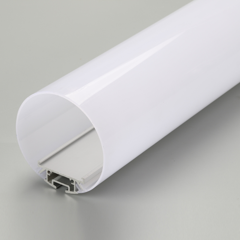 Perfil de alumínio LED redondo de superfície anodizada para luz de fita LED