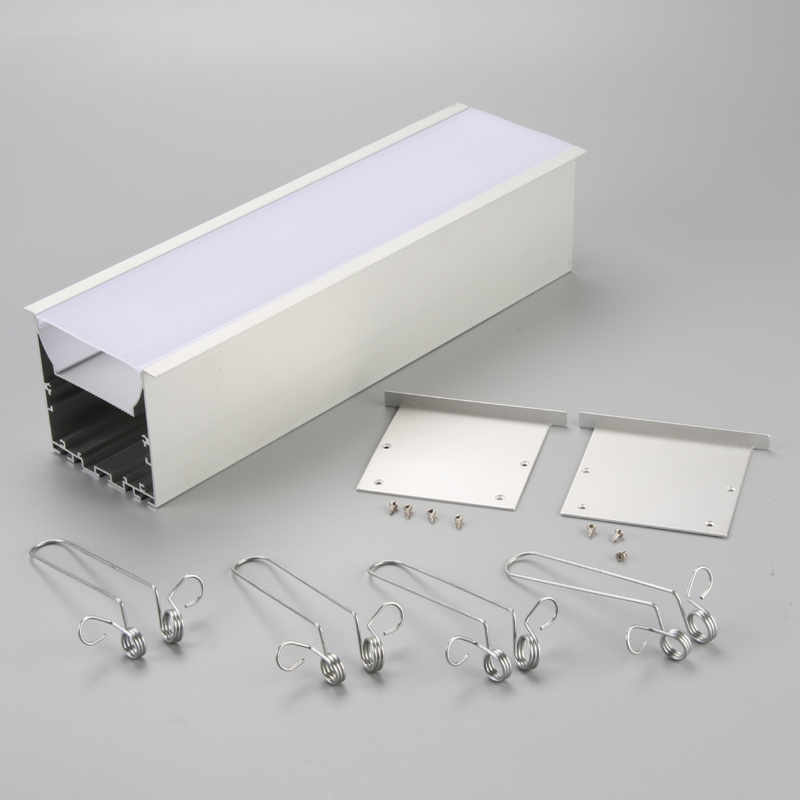 Perfil de alumínio extrudado tipo perfil de alumínio U para iluminação LED
