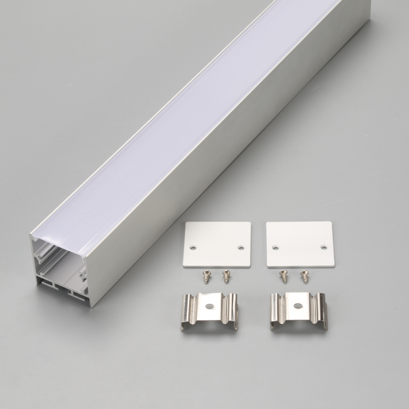 Perfil de alumínio prateado / preto / branco para caixa de luz linear LED da fabricante chinesa