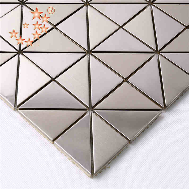 Best Seller Novel Prata Mosaico de Aço Inoxidável telha padrão de parede Da Cozinha pavão mosaico telha padrão de Metal Backsplash Telha