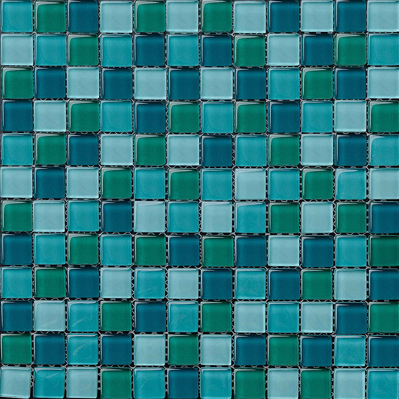 Telha misturada da piscina do preto da cor do mosaico de vidro barato do baixo preço