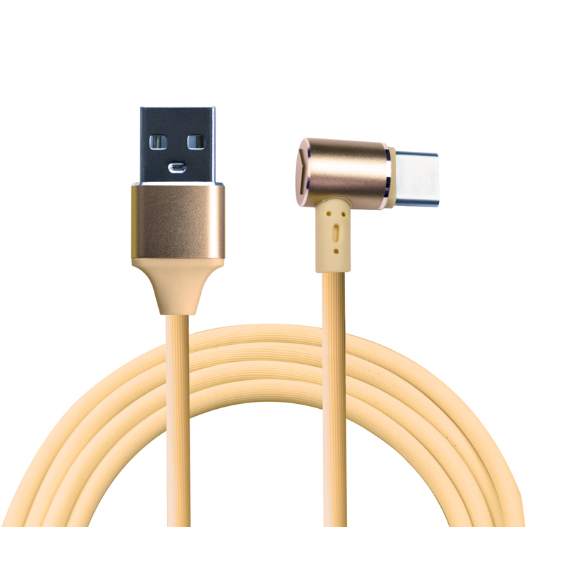 KPS-9221CB O plugue de orelha tipo de pano de 90 graus Trança cabo USB