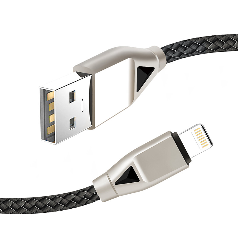KPS-8449CB cabo de nylon USB-diamante tipo-c / iluminação / micro