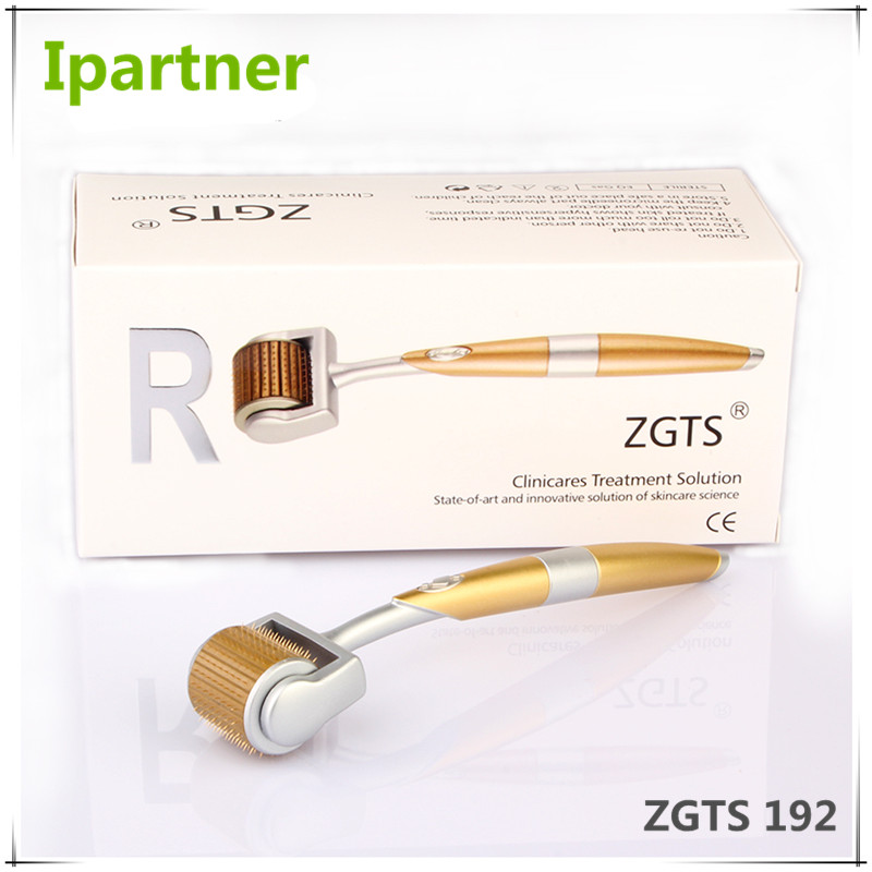 Ipartner Mais Novo pacote ZGTS derma roller 192 agulhas para cuidados com o rosto e tratamento de perda de cabelo