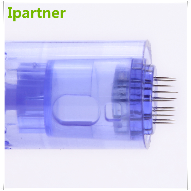 Ipartner 10 pcs conjunto de Substituição de 12 pinos Agulhas Cartuchos para Derma Pen Stamp EO esterilizado