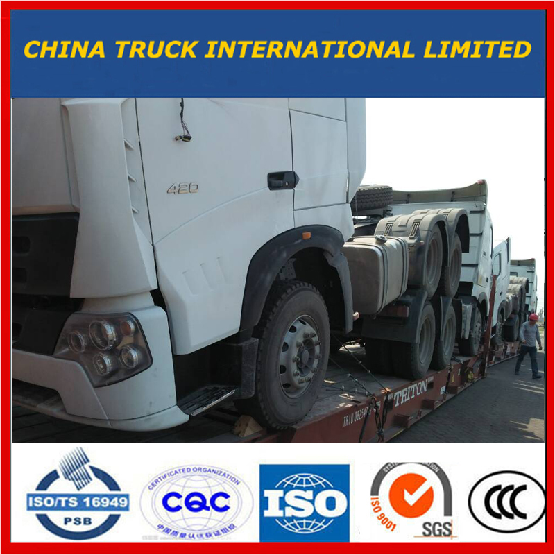 China caminhão de reboque de 6X4 A7 420HP 10wheels HOWO / caminhão do trator