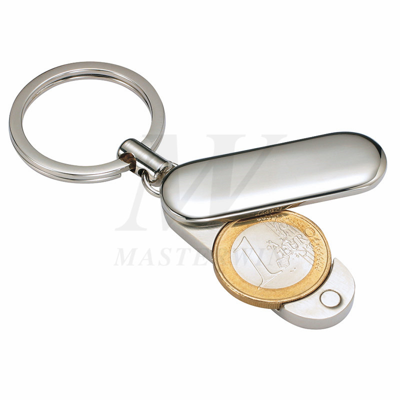 Keyholder de metal com armazenamento de moeda Euro (por moeda de 1 euro) _B62729