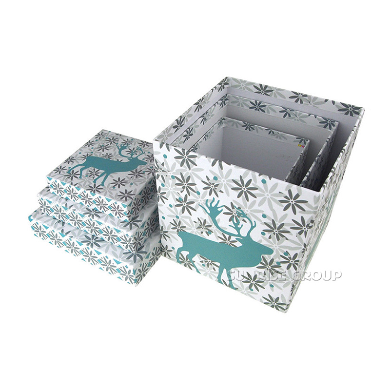 Caixa de bolo de embalagem de presente de Natal de design personalizado