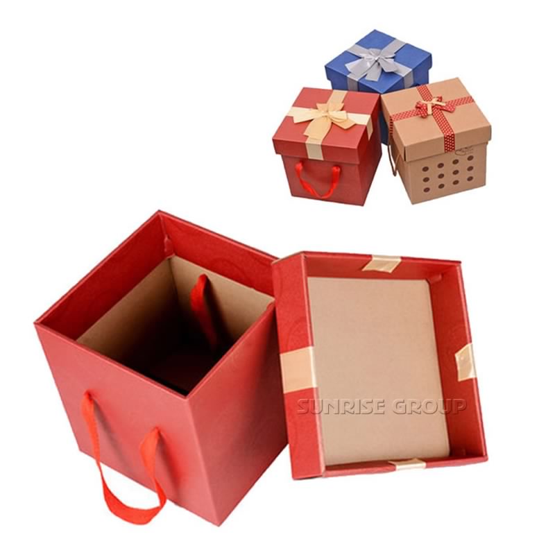 Caixa de papel de coleção de presente de empacotamento de papelão de cubo pequeno