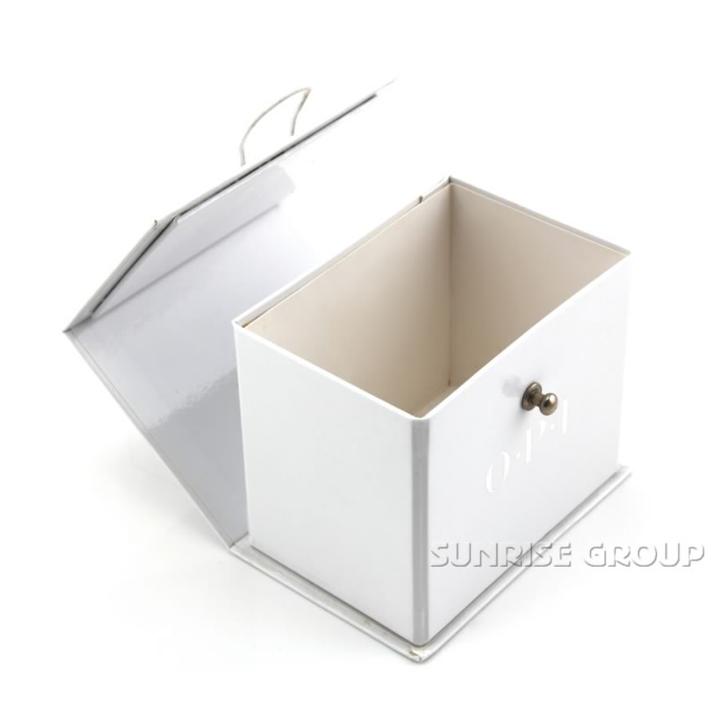 Caixa de papel de empacotamento dobrável da laminação lustrosa feita sob encomenda do logotipo da folha de prata da impressão