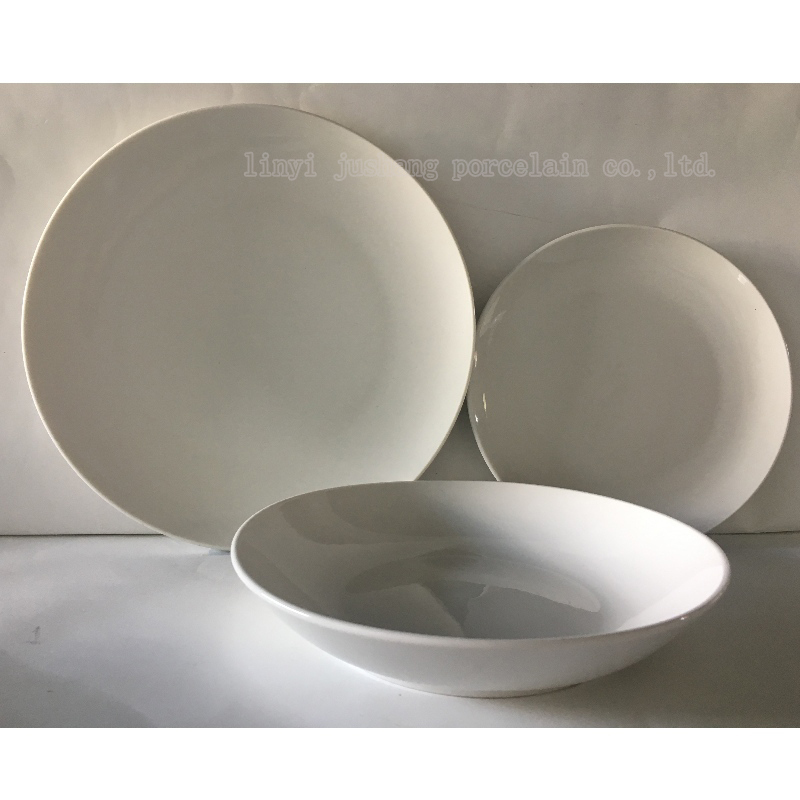 conjunto de jantar de cupê de porcelana ware-18piece de mesa