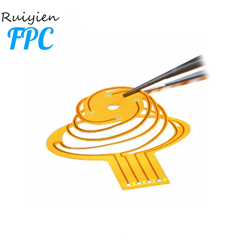 Fabricação de circuito impresso flexível fpc poliimida adesivo material de dedo de ouro de impressão digital flex pcb placa de circuito fpc cabo