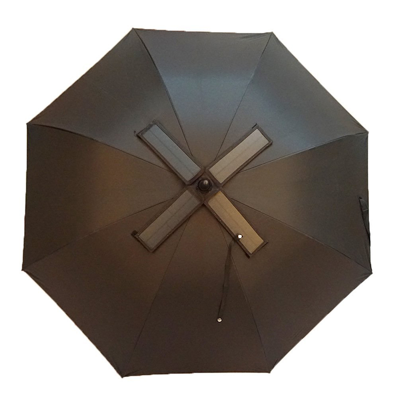 27 polegadas Painel de Energia Solar Grande Ventilador Guarda-chuva Porta Carregador USB Nova Invenção Guarda-chuva De Golfe