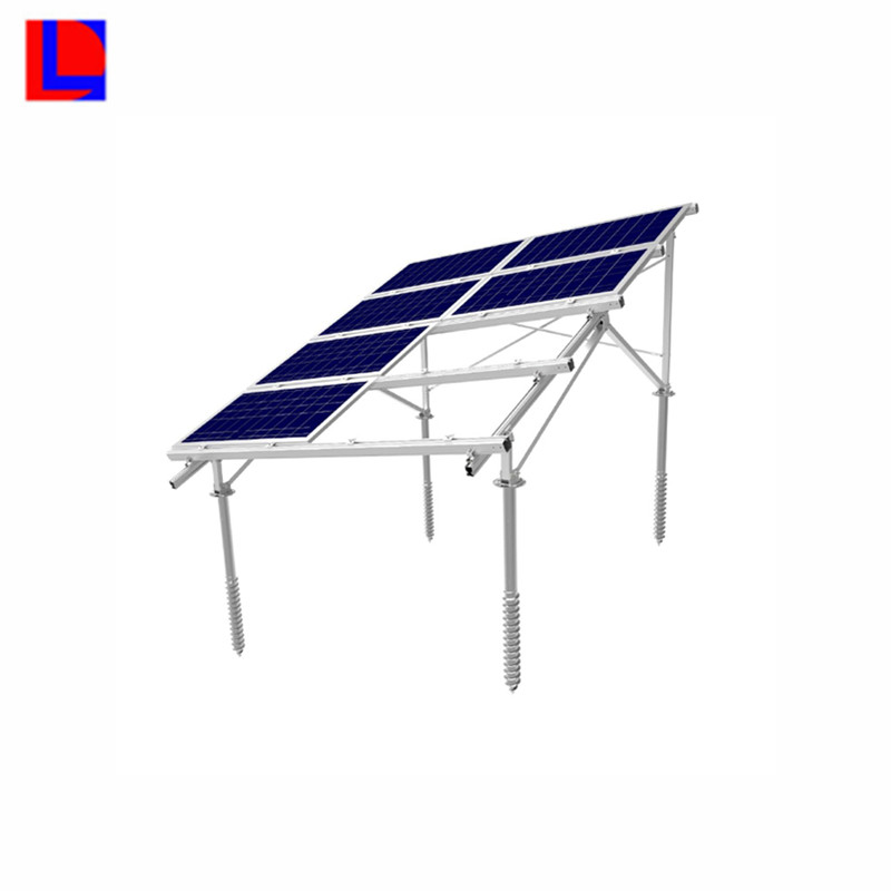 A montagem solar à terra suporta suporte de painel solar de alumínio