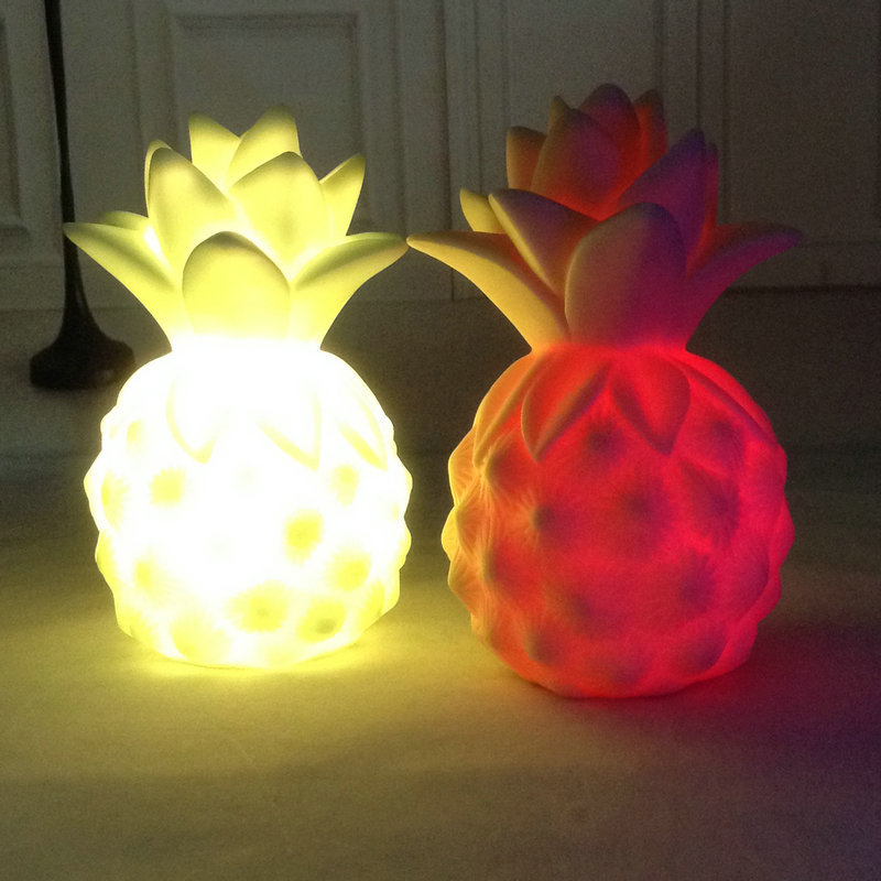 LED adereços de vinil jogo de abacaxi LEVOU mesa de luz noturna quarto decorativo bebê farol iluminação infantil presente de brinquedo