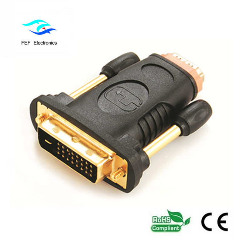 HDMI fêmea para DVI 24 + 1 macho adaptador macho para fêmea conversor código: FEF-HD-006