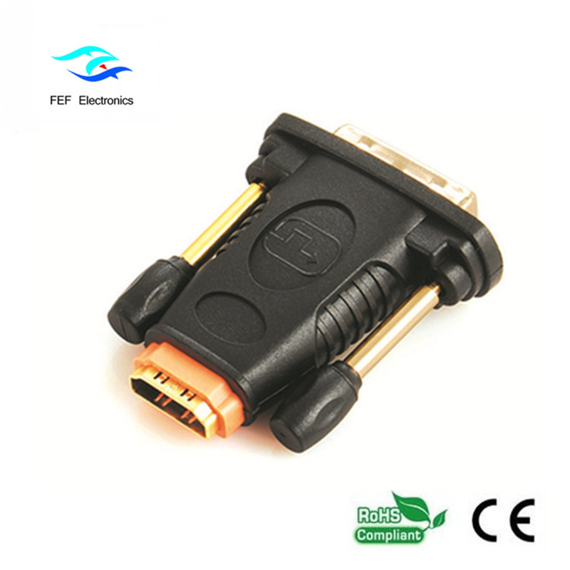 HDMI fêmea para DVI 24 + 1 macho adaptador macho para fêmea conversor código: FEF-HD-006