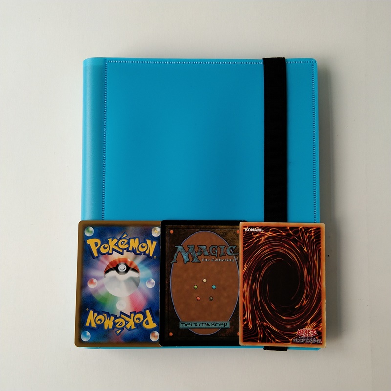 Carregamento poli do lado da pasta do cartão azul de Pokemon dos bolsos da cor 4
