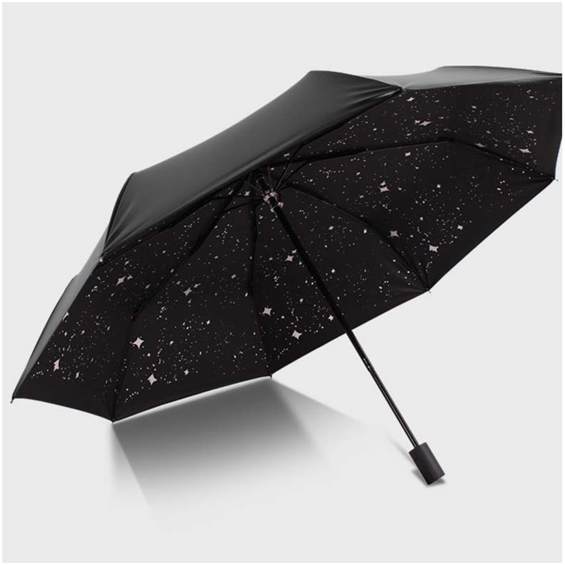 Marketing impresso 3 vezes guarda-chuva de proteção Uv com logotipo personalizado