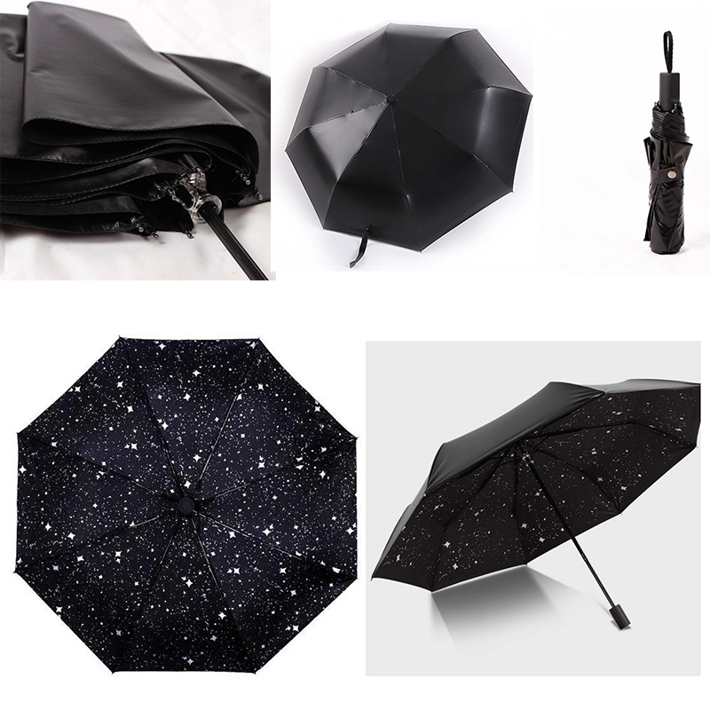 Marketing impresso 3 vezes guarda-chuva de proteção Uv com logotipo personalizado