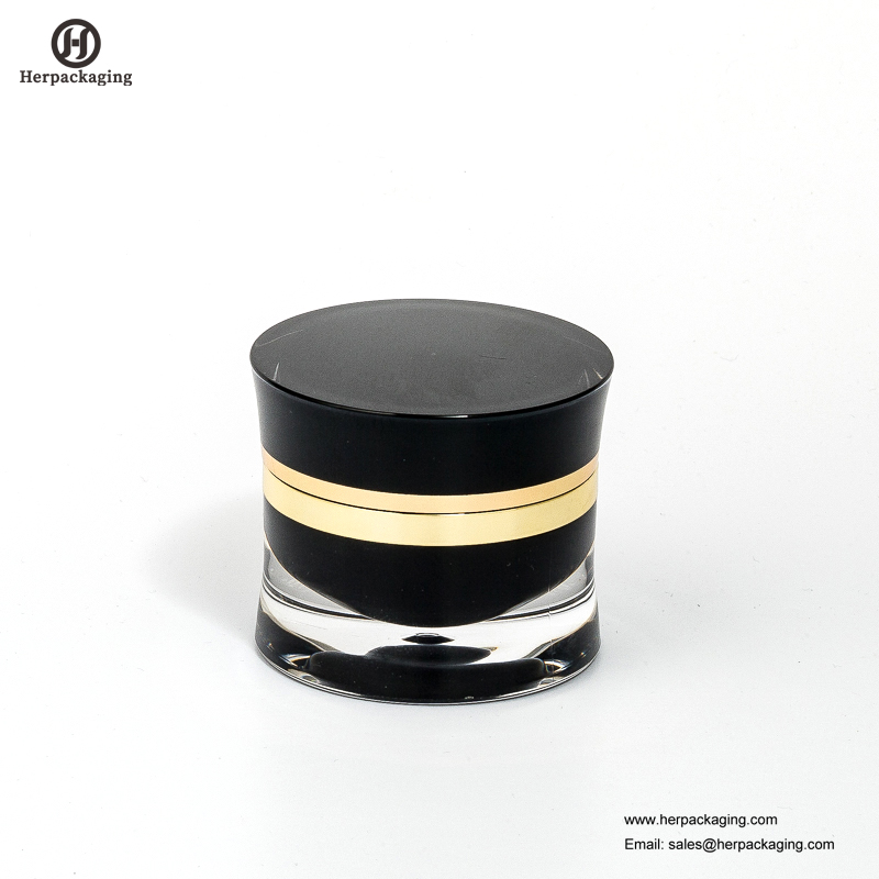 HXL217 luxo redondo frasco cosmético acrílico vazio
