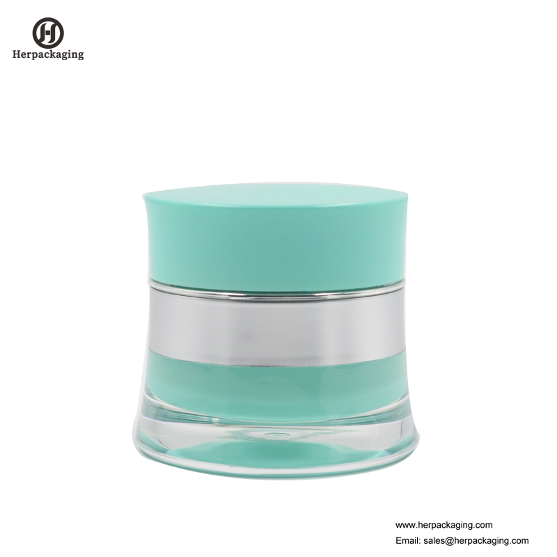 HXL218 luxo redondo frasco cosmético acrílico vazio