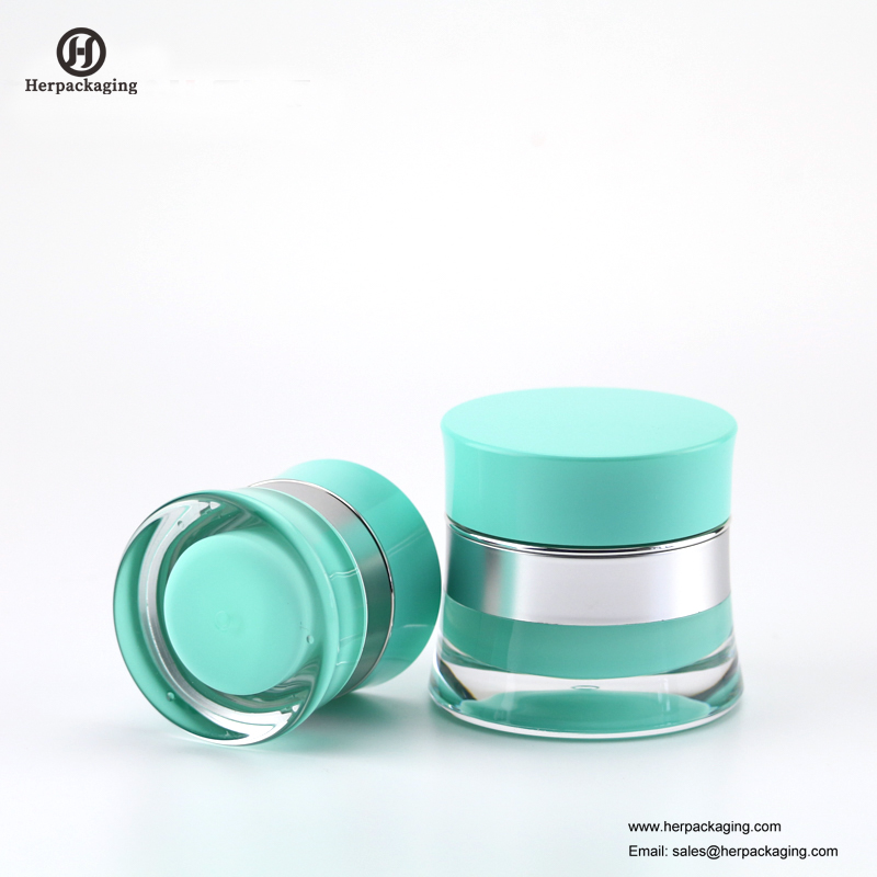 HXL218 luxo redondo frasco cosmético acrílico vazio