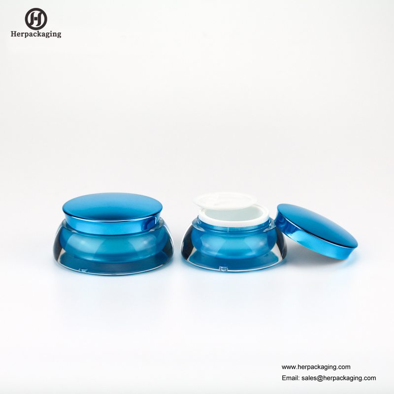HXL222 luxo redondo frasco cosmético acrílico vazio