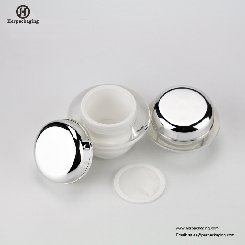 HXL223 luxo redondo frasco cosmético acrílico vazio