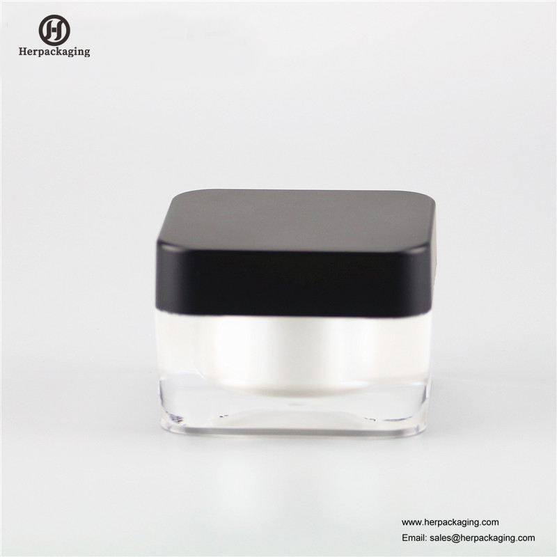 HXL234 luxo redondo frasco cosmético acrílico vazio