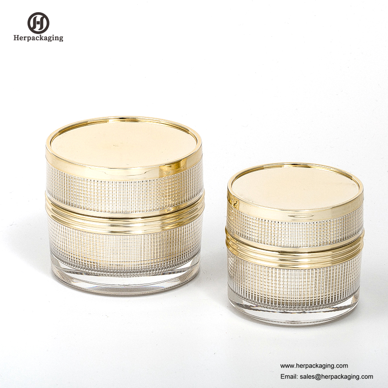 HXL236 luxo redondo frasco cosmético acrílico vazio