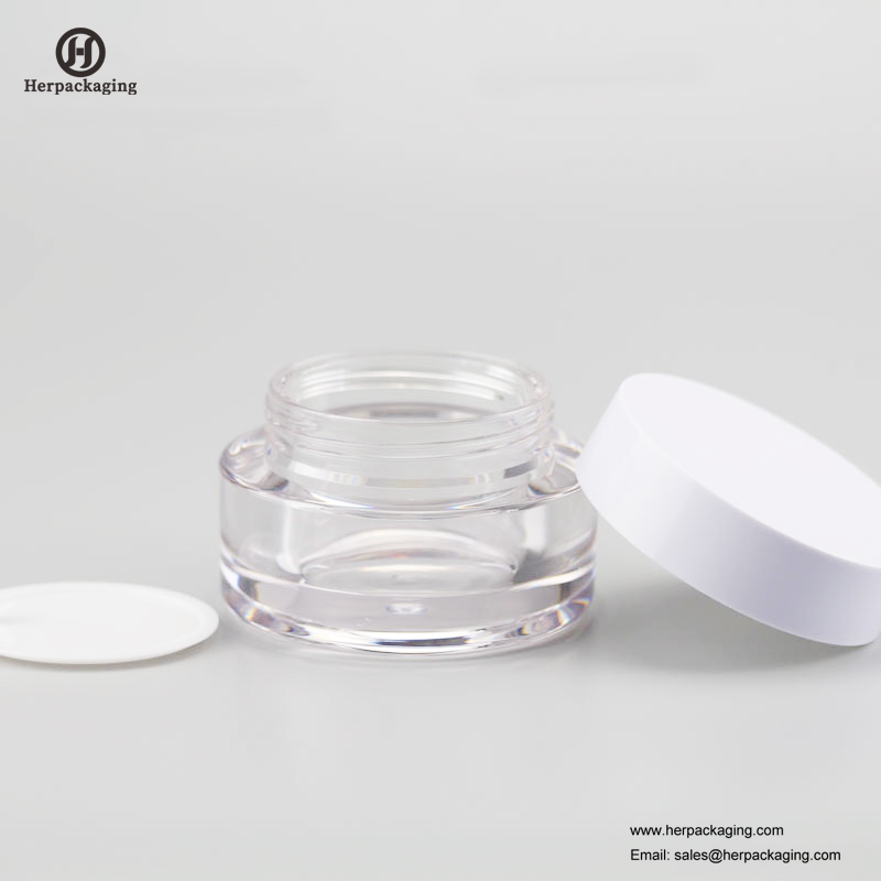 HXL237A luxo redondo frasco cosmético acrílico vazio