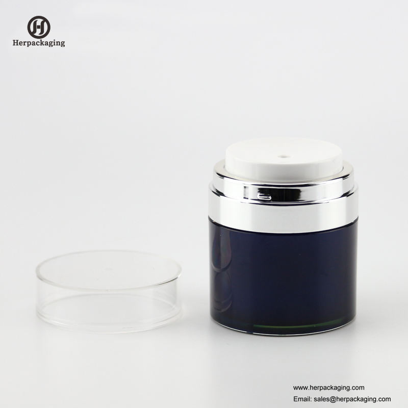 HXL417 luxo rodada frasco cosmético acrílico vazio