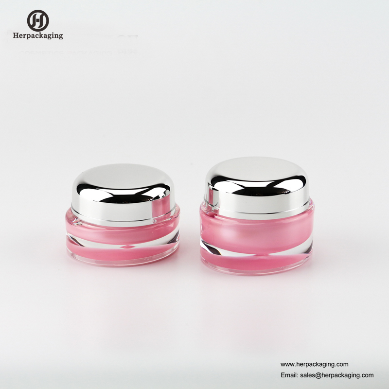 HXL2110 luxo redondo frasco cosmético acrílico vazio