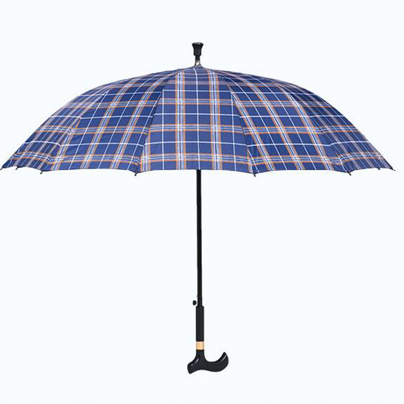 Guarda-chuva de muleta ambulante de alta qualidade com impressão de logotipo para chuva