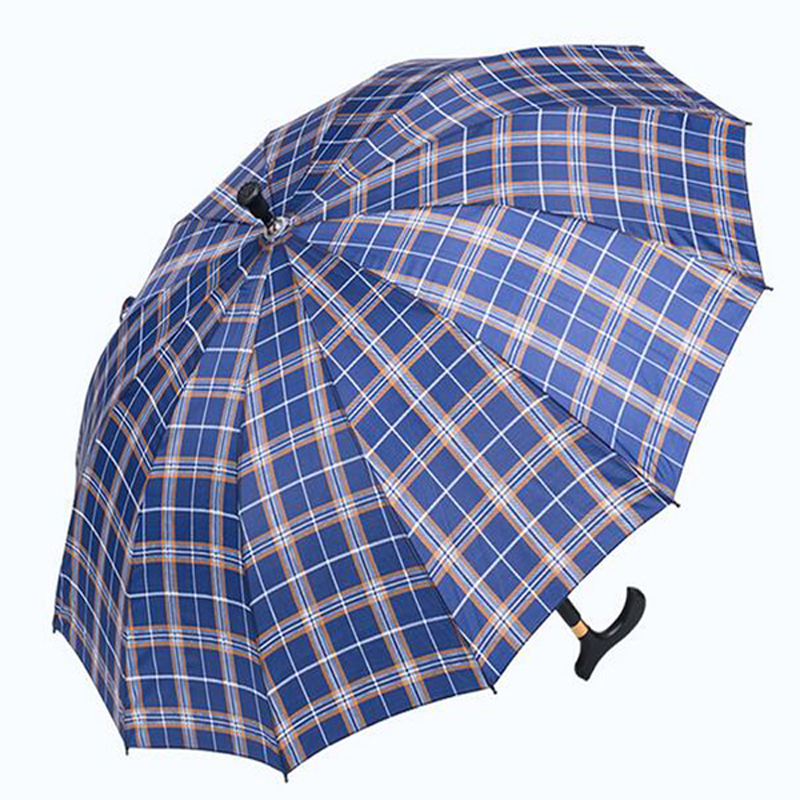 Guarda-chuva de muleta ambulante de alta qualidade com impressão de logotipo para chuva
