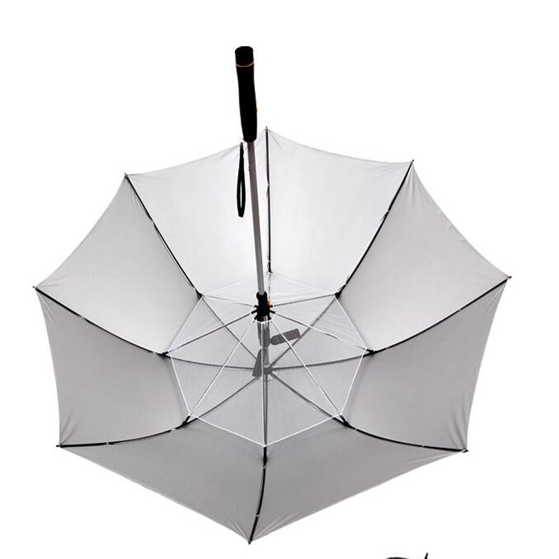 27 polegadas UPF 50+ proteção UV guarda-chuva de revestimento de prata