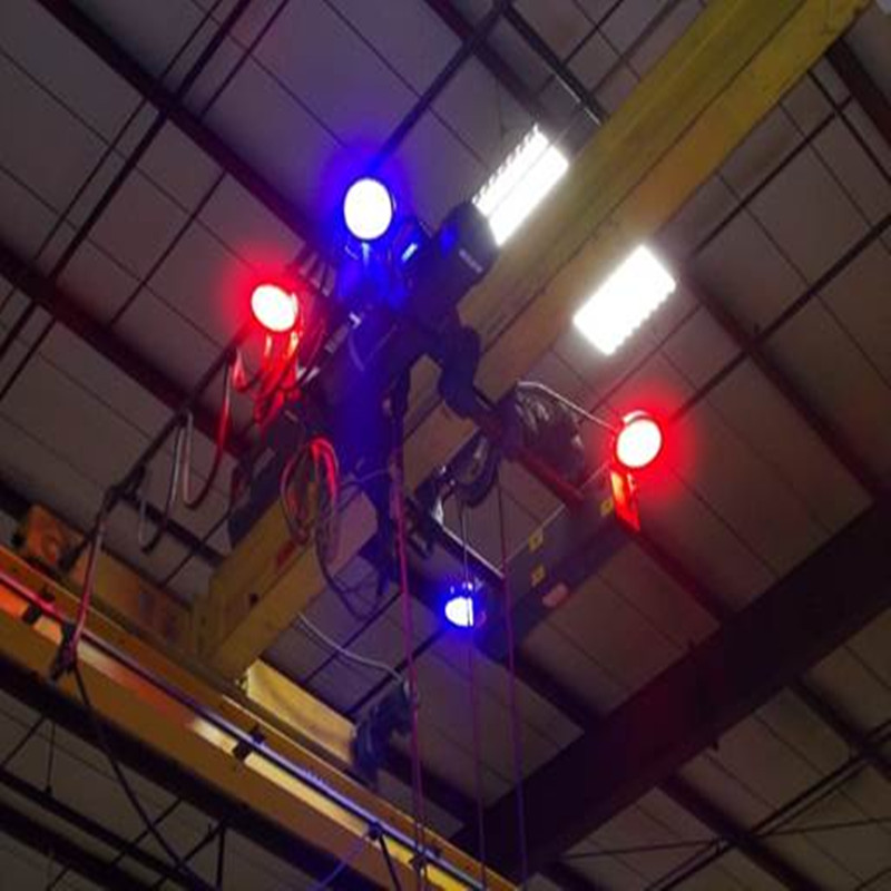 Luz de advertência do guindaste aéreo Refletor LED 84-120W-Vermelho / Azul