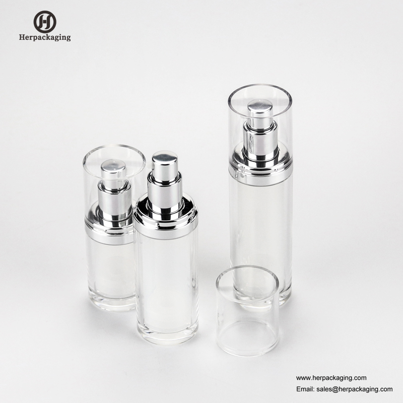 HXL412 Creme airless Acrílico Vazio e Lotion Bottle recipiente para cuidados com a pele embalagem de cosméticos