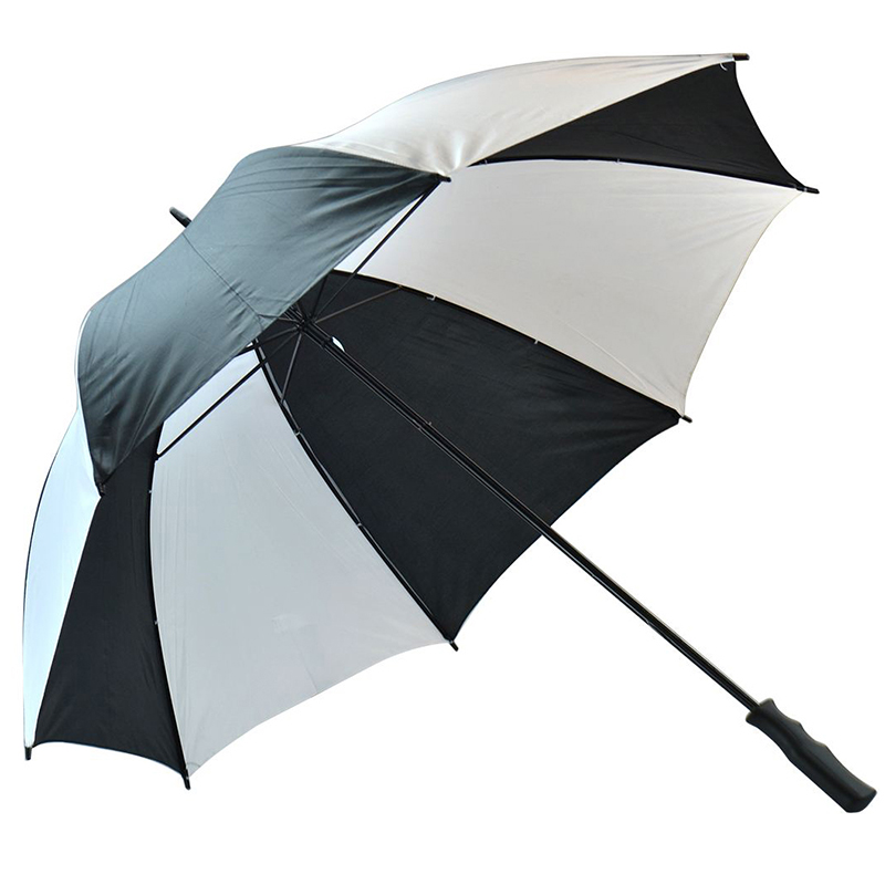 Guarda-chuva aberto manual do marketing com o guarda-chuva grande à prova de vento do golfe do quadro da fibra de vidro