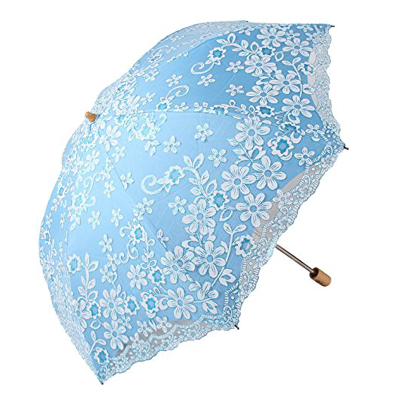 Borda do laço dos parasóis das manufaturas com tela 190T artigo do mercado do guarda-chuva aberto do manual 3 dobra