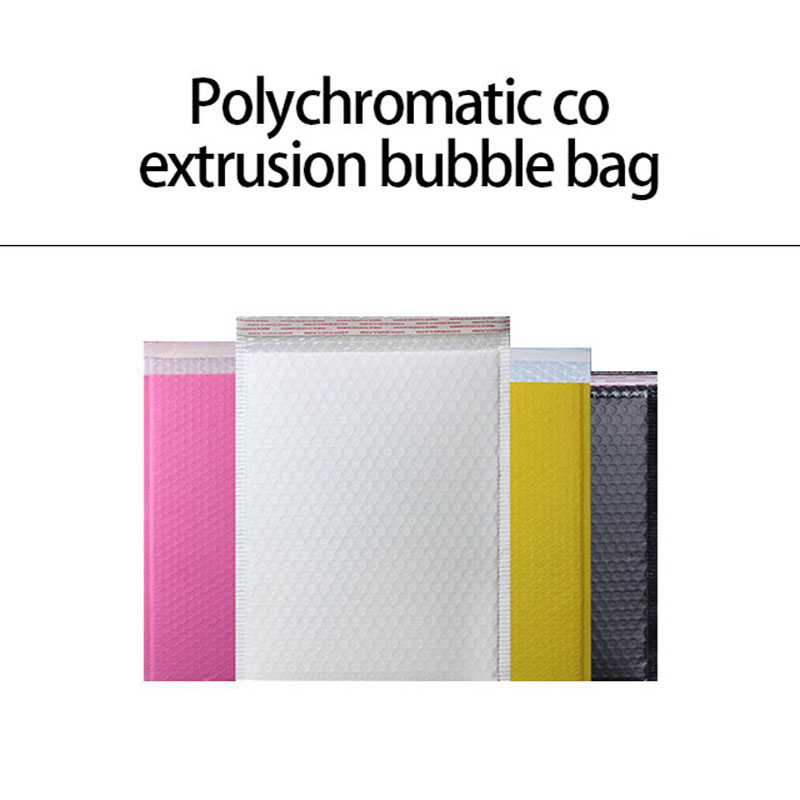 Auto selagem própria impressão do logotipo foilfilm de alumínio brilhante personalizado rosa ouro bolha metálica mailer sacos