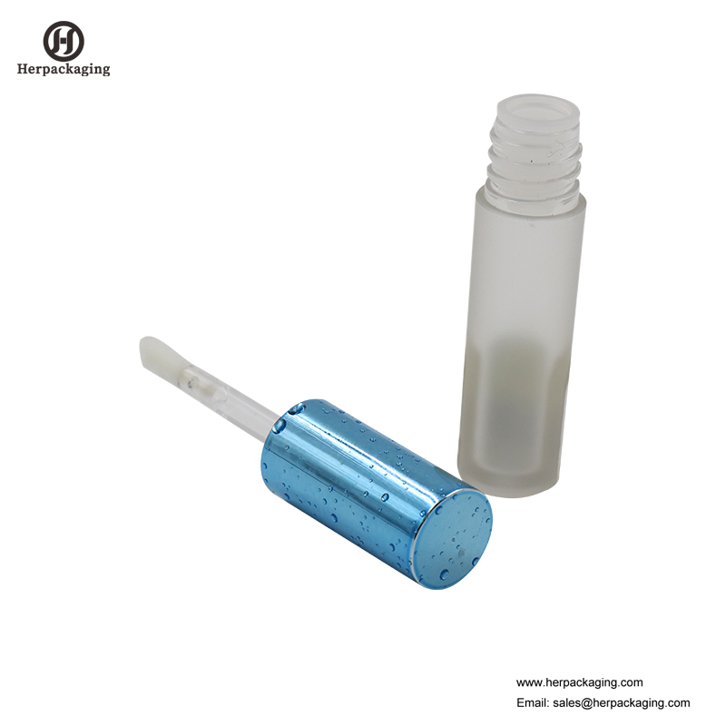 HCL307 Clear Plastic Vazio lip gloss tubos para produtos cosméticos cor flocados aplicadores de brilho labial