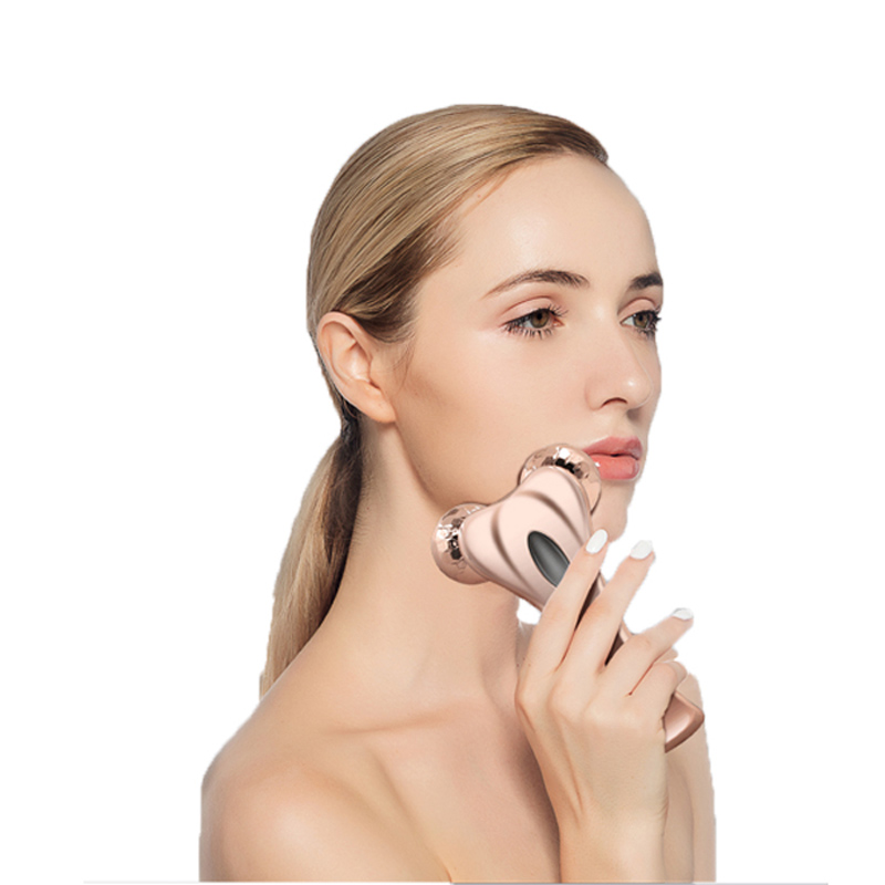 O rolo facial de Microcurrent 3D, Multifun enfrenta o Massager do corpo do rolo da beleza para antienvelhecimento, melhora o contorno facial, o tom da pele, a redução do enrugamento e a pele firme do corpo, Dimples lisos, Skincare profissional
