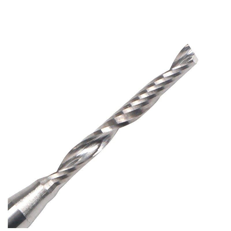 Único moinho de extremidade da flauta, moinhos de extremidade de alumínio do router do carboneto do corte da elevada precisão 1/8 
