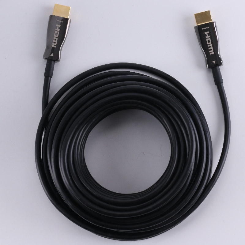 CABO da fibra HDMI da função do ARCO (transmissão de fibra óptica), híbrido Optoelectronic; Concha de metal, 4K