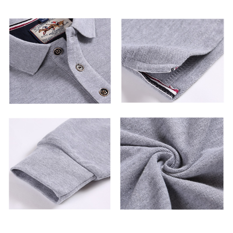 # 240-Long Sleeve Cotton Polo Casual