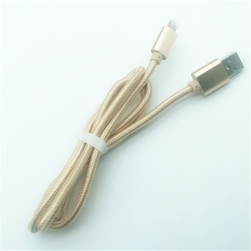 KPS-1005CB 8PIN 2M Cabo de dados USB rápido trançado em nylon de alta qualidade 2A para Iphone